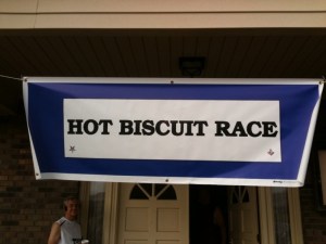 Hot biscuit race